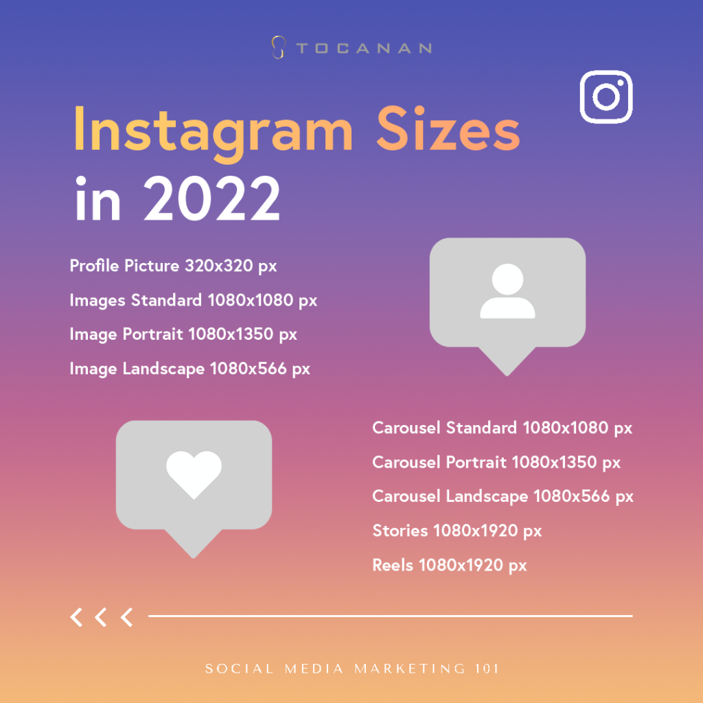 Instagram Sizes in 2022 | Tocanan